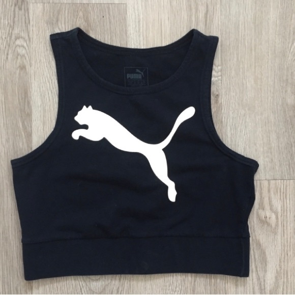 Size Medium PUMA sports bra tank top Black - Picture 5 of 5